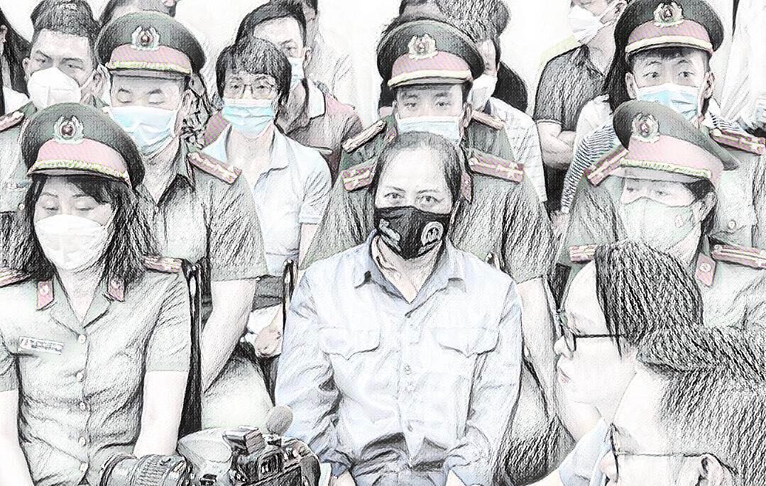 Bị cáo Nguyễn Thị Thu Hương tại phiên tòa ngày 28/9