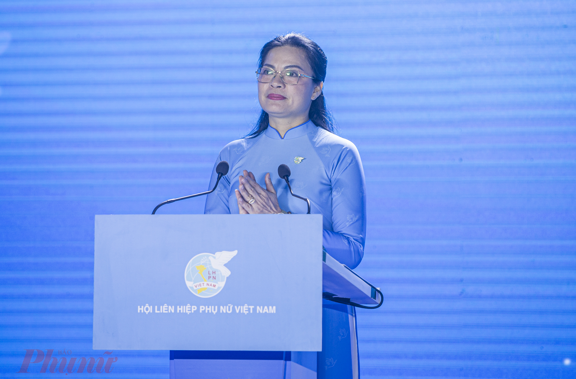 Bà Hà Thị Nga, Ủy viên TƯ Đảng, Chủ tịch Hội LHPN Việt Nam.