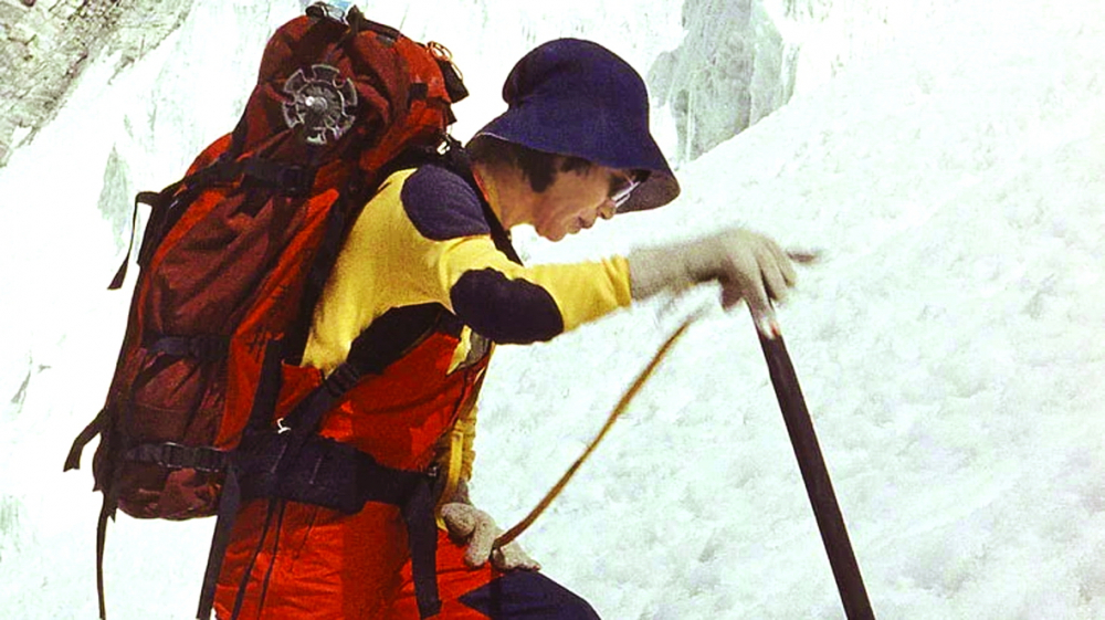 Junko Tabei trong một chuyến leo núi năm 1985 - Ảnh: Outside