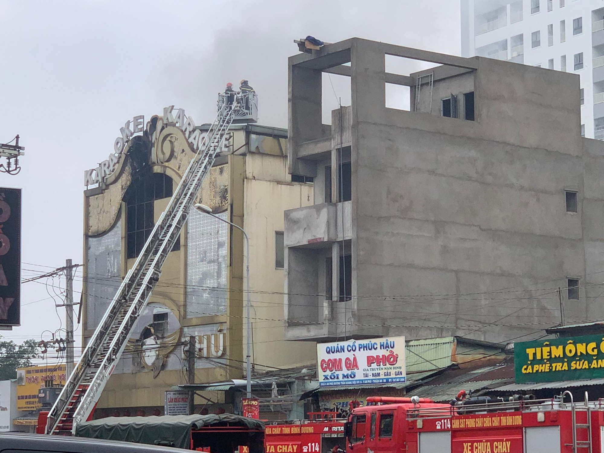 Quán karaoke An Phú nơi xảy ra vụ cháy khiến 32 người chết 