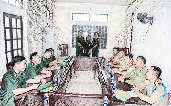 Lực lượng Công an huyện Sa Muồi, tỉnh SaLaVan, CHDCND Lào bàn giao đối tượng cho lực lượng BĐBP tỉnh Quảng Trị