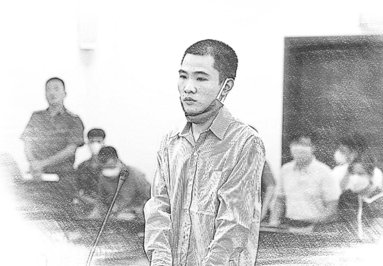 Bị cáo Nguyễn Trung Huyên tại tòa