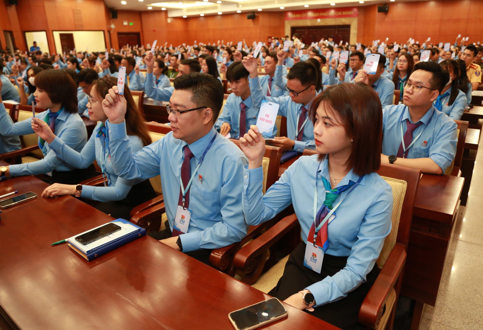 437/441 đại biểu về dự Đại hội Đoàn TNCS Hồ Chí Minh TP.HCM lần thứ XI, nhiệm kỳ 2022 - 2027
