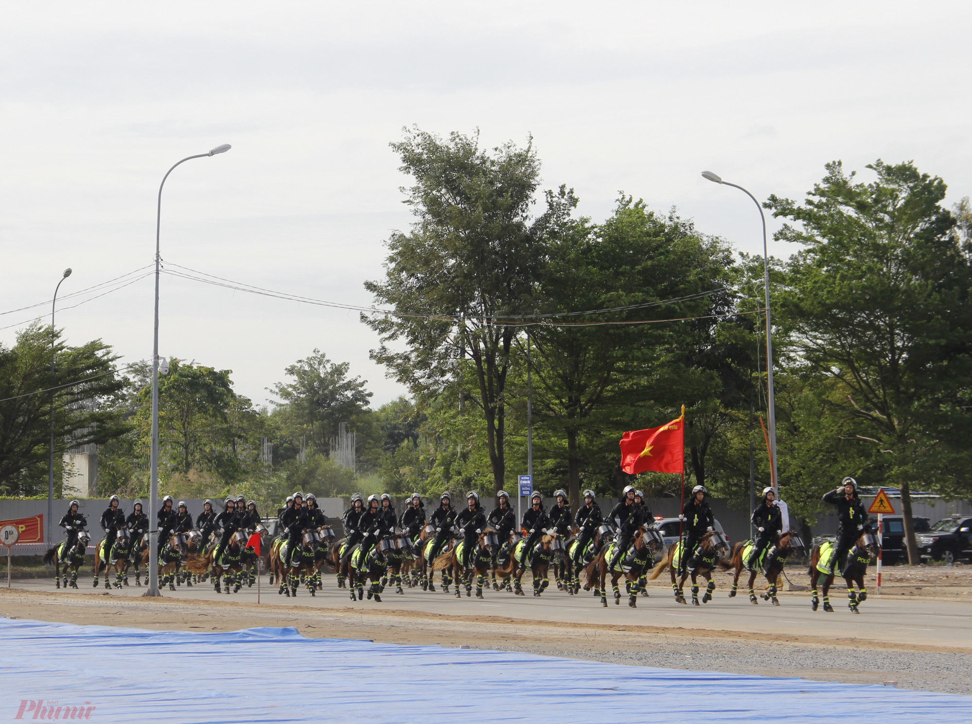 Lực lượng kỵ binh của Công an TPHCM.