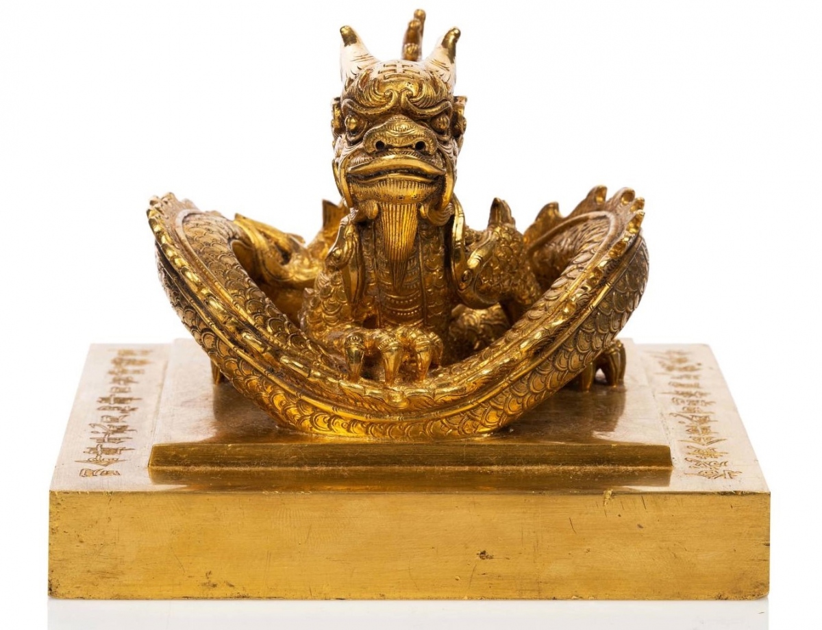 kim ấn “Hoàng đế chi bảo” của triều Nguyễn làm từ thời Minh Mạng