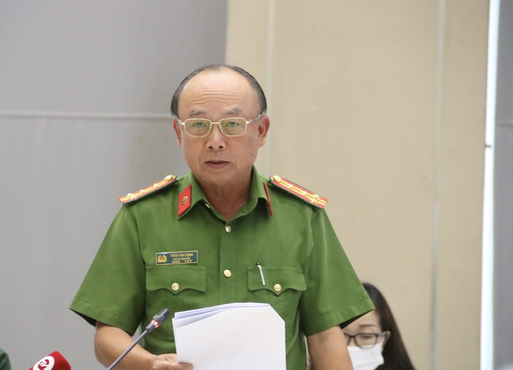 Chiều ngày 2/9, Đại tá Trần Văn Chính- Phó giám đốc công an tỉnh Bình Dương ụ cháy vẫn đang trong quá trình