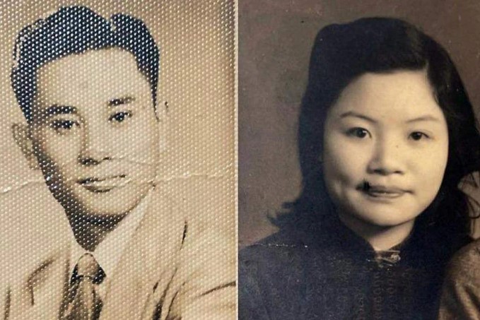 Hình ảnh cũ của ông Cao Zhenwei và bà Xu Guizhen khi họ còn trẻ.