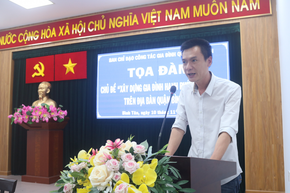 Thiếu tá Đỗ Hồng Thao – Phó đội trưởng Đội Xây dựng phong trào toàn dân bảo vệ an ninh Tổ quốc, Công an quận Bình Tân 
