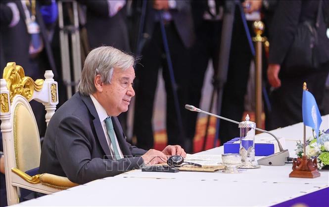 Tổng Thư ký Liên Hợp Quốc António Guterres phát biểu.