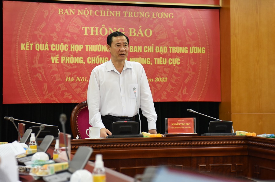Ông Nguyễn Thái Học, Phó trưởng Ban Nội chính Trung ương