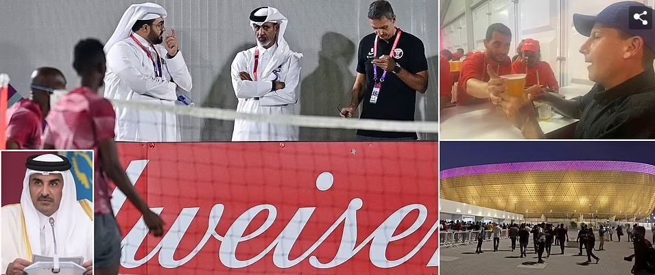 Hoàng gia Qatar, đứng đầu là Sheikh Tamim bin Hamad Al Thani được cho là đang kêu gọi cấm rượu tại các sân vận động