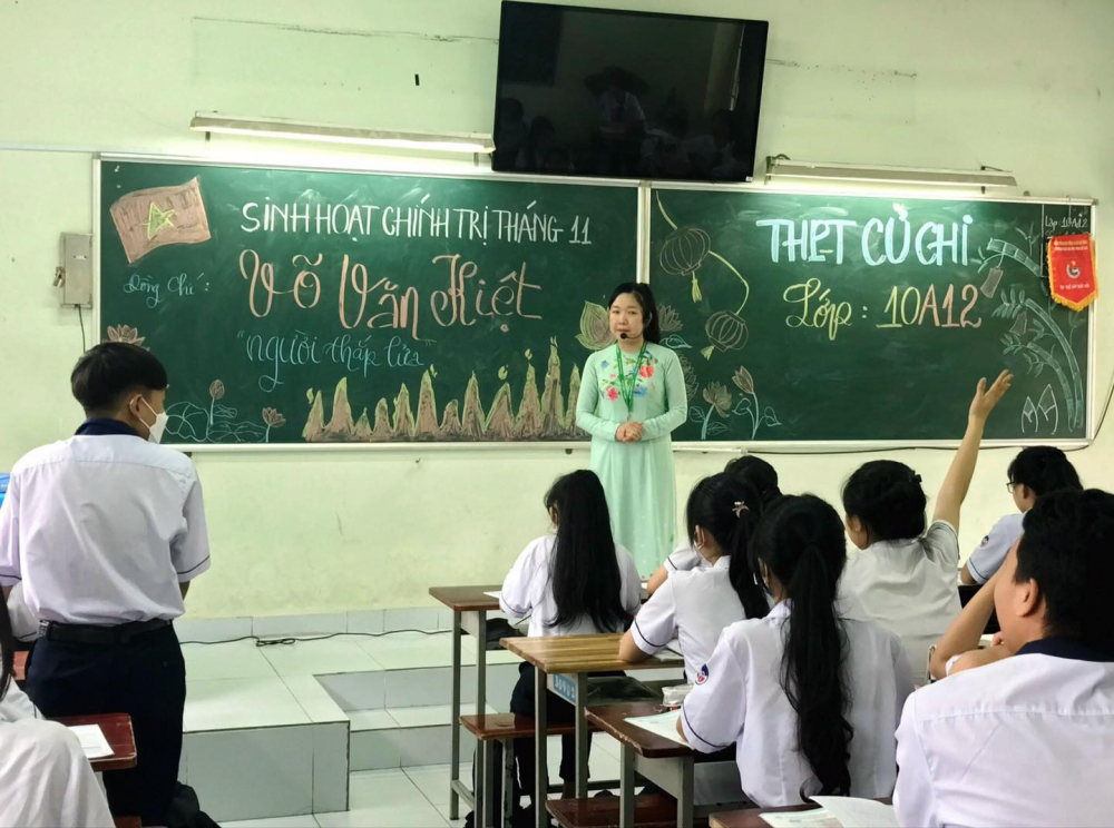 Sinh hoạt chủ đề về bác Võ Văn Kiệt tại Trường THPT Củ Chi