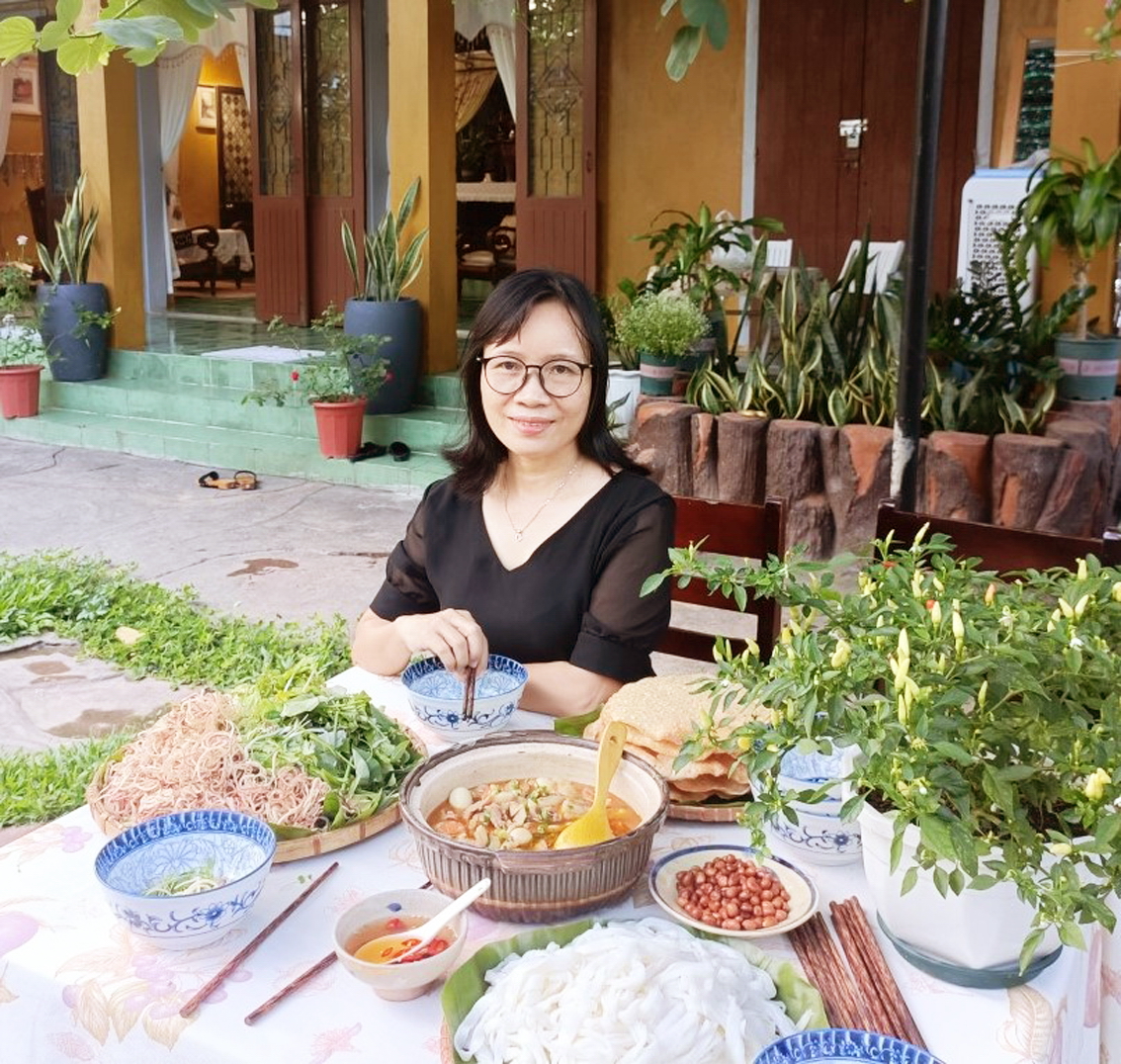Món mì Quảng do tác giả - một phụ nữ Quảng Nam nấu
