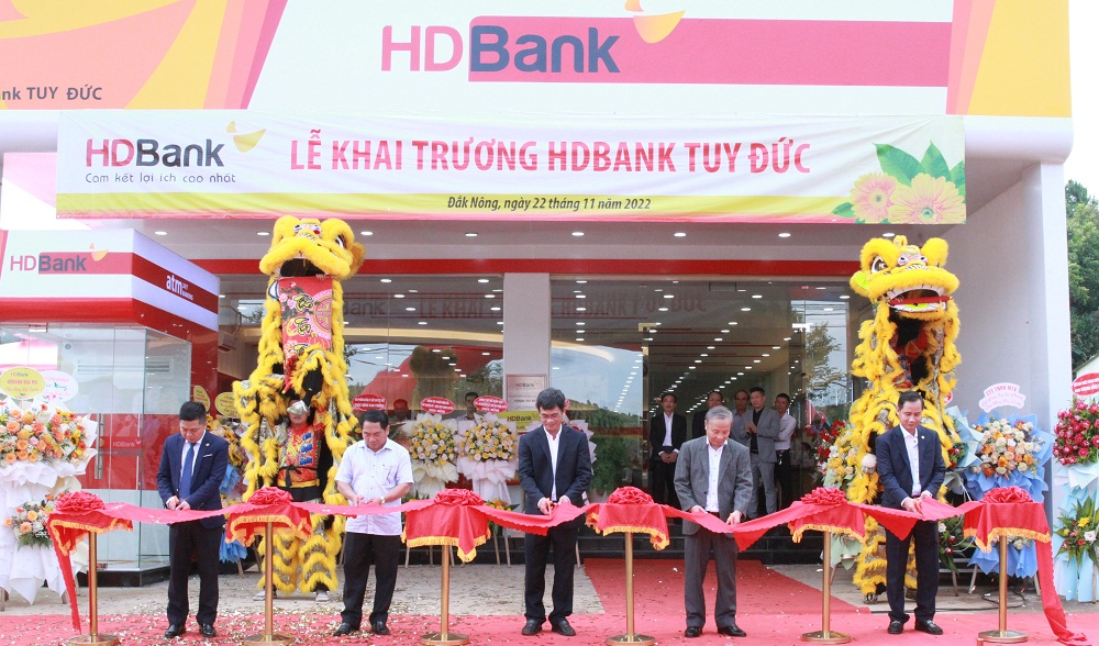 Đây cũng là điểm giao dịch thứ 4 tại tỉnh Đắk Nông và là điểm 336 trên toàn hệ thống HDBank - Ảnh: HDBank