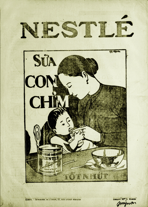 Quảng cáo sữa Nestlé trên tạp chí  Trong khuê phòng số 87-88