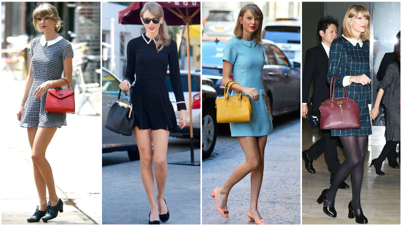 Áo Dài Có Cổ Nếu bạn muốn ăn mặc như Taylor Swift, tốt nhất bạn nên đầu tư vào một số chiếc váy có cổ. Chọn phong cách ngọt ngào với phong cách cổ điển hoặc hiện đại để thực sự tôn lên diện mạo này. Sau đó, hãy giữ nét quyến rũ của thế giới cũ với một số đôi giày cao gót mèo con và một chiếc túi tote.