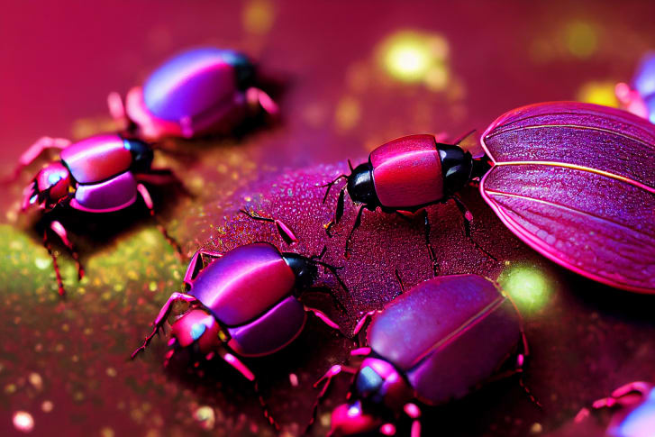 Một số loài côn trùng sở hữu tông đỏ lạ mắt.