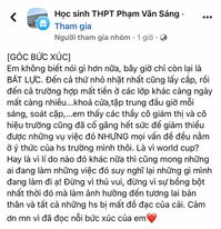 Học sinh Trường THPT Phạm Văn Sáng bức xúc