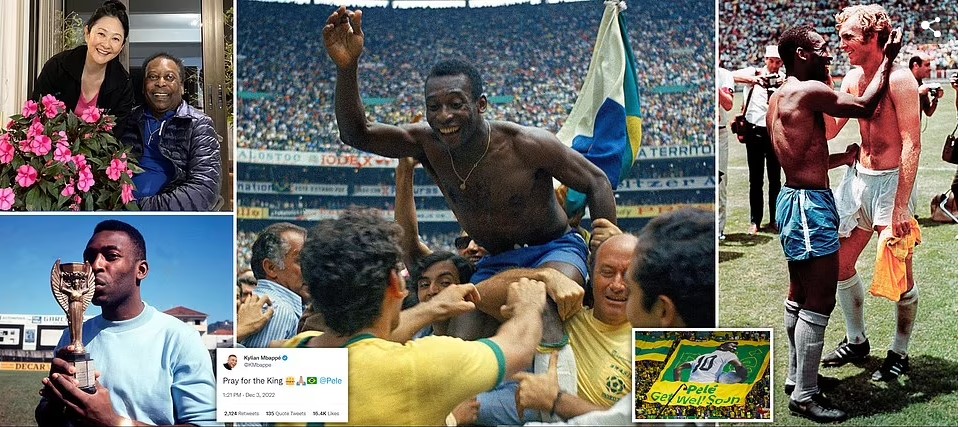 Ông đã giành ba kỳ World Cup cùng Brazil vào các năm 1958, 1962 và 1970, đồng thời ghi 643 bàn sau 659 trận chính thức cho câu lạc bộ Santos của Brazil.  Ông đã ghi 77 bàn sau 92 trận cho đội tuyển quốc gia.