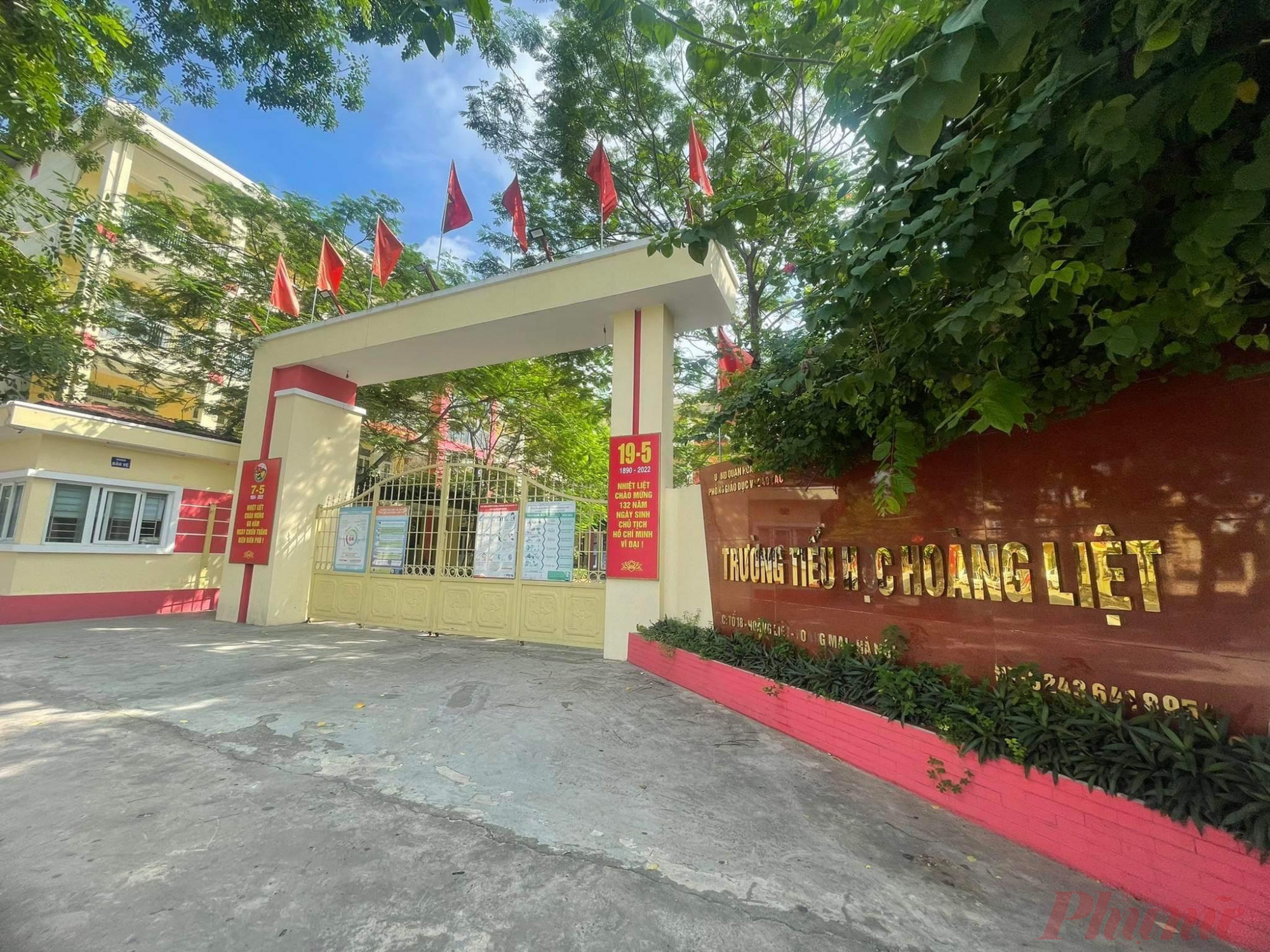 Trường Tiểu học Hoàng Liệt - nơi xảy ra sự việc - Ảnh: Đại Minh