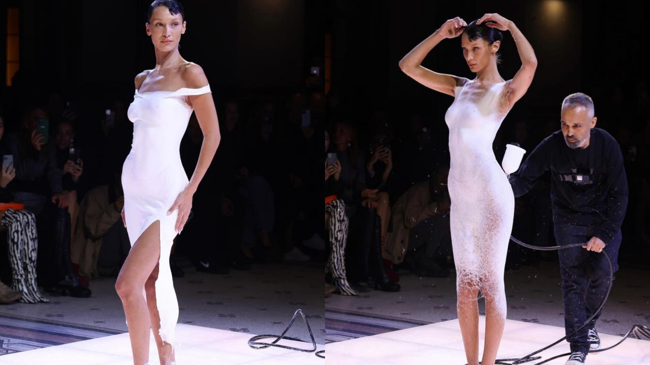 Chiếc váy phun sơn trắng của Bella Hadid tại show Coperni Xuân Hè 2023 gây sốt mạng xã hội. Một trong những khoảnh khắc ấn tượng trong sự nghiệp của nữ người mẫu. Nhưng cô nói 