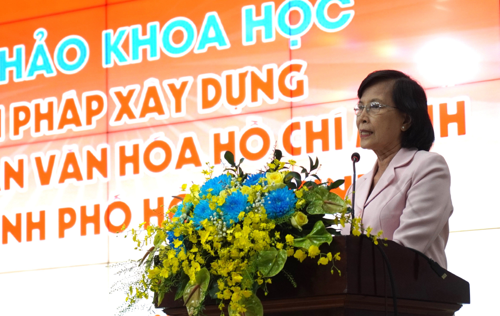 Nguyên Phó bí thư Thành ủy, nguyên Chủ tịch HĐND TPHCM Phạm Phương Thảo đề xuất nhiều giải pháp cụ thể xây dựng không gian văn hóa Hồ Chí Minh