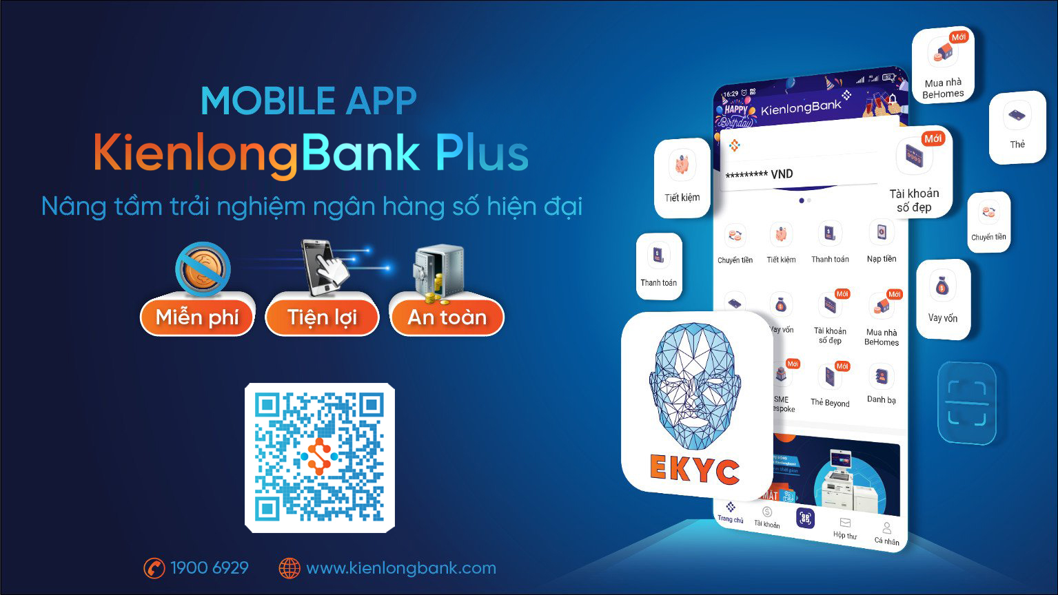KienlongBank Plus mang đến trải nghiệm không giới hạn cho người dùng 