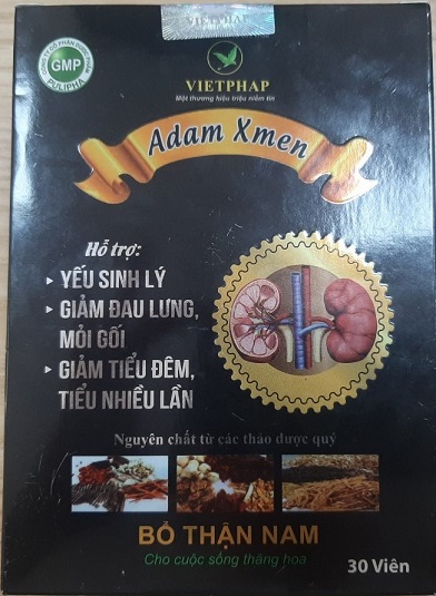 Sản phẩm Adam Xmen được quảng cáo hỗ trợ
