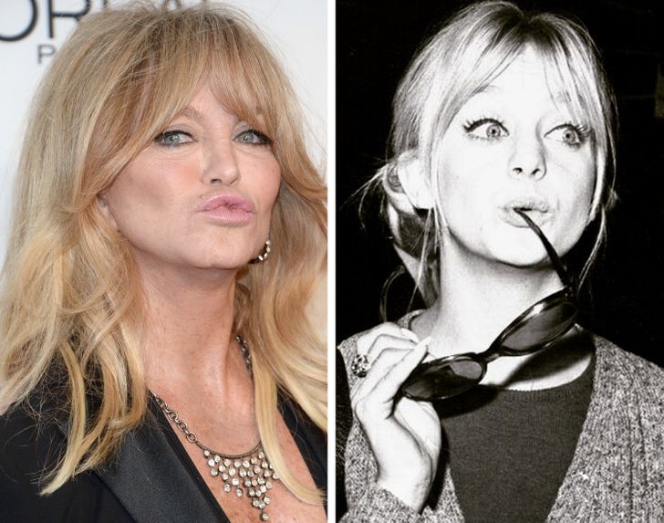 Dù can thiệp các biện pháp thẩm mỹ để níu giữ thanh xuân nhưng không thể phủ nhận thời trẻ, gương mặt như búp bê của Goldie Hawn từng làm say đắm biết bao chàng trai hồi thập niên 60, 70. Hiện tại, nữ diễn viên luôn tuân thủ chế độ ăn uống khoa học để giữ gìn sắc vóc.