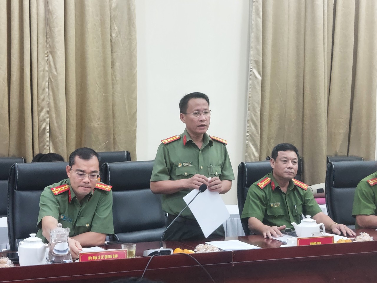 Thượng tá Nguyễn Ngọc Hà thông tin vụ việc.