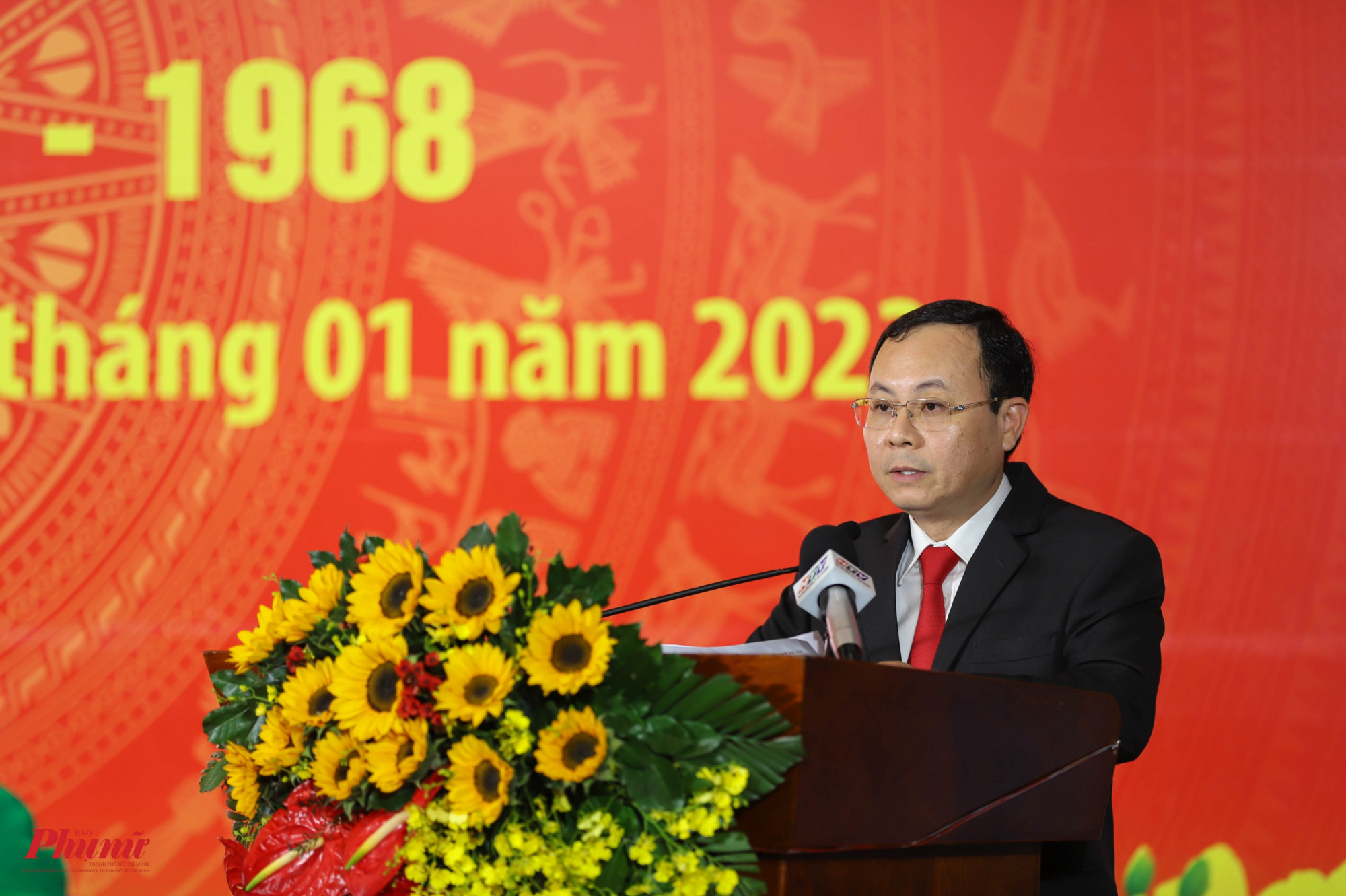 Ông Nguyễn Văn Hiếu - Phó bí thư Thành ủy TPHCM - phát biểu tại buổi họp mặt - - Ảnh: Tam Nguyên 