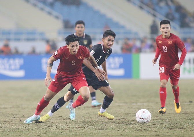 Việt Nam vào chung kết AFF Cup 2022 với thành tích bất bại và giữ sạch lưới từ đầu giải - Ảnh: Lâm Thỏa