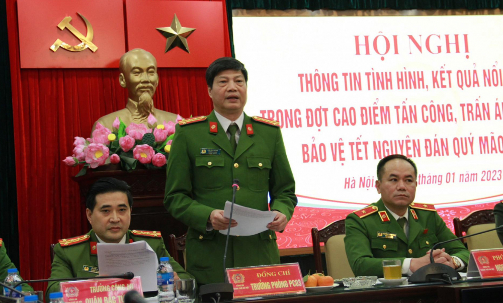 Công an TP Hà Nội tổ chức buổi họp báo