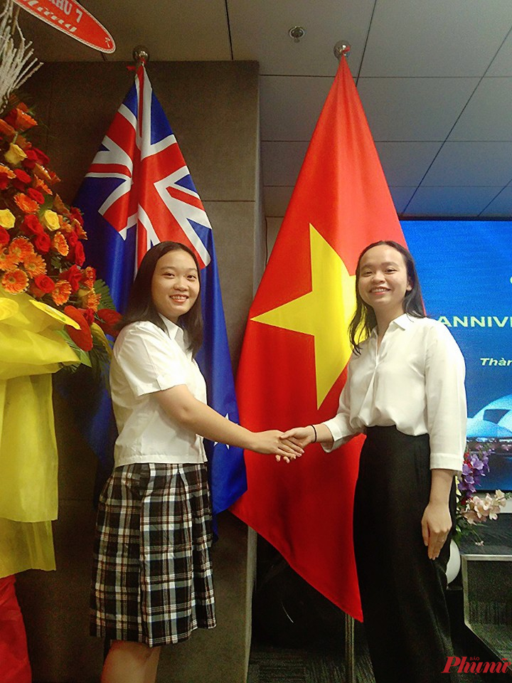 Sinh viên Trần Thị Thanh Trúc tham dự lễ kỷ niệm quan hệ Việt Nam và Australia năm 2021