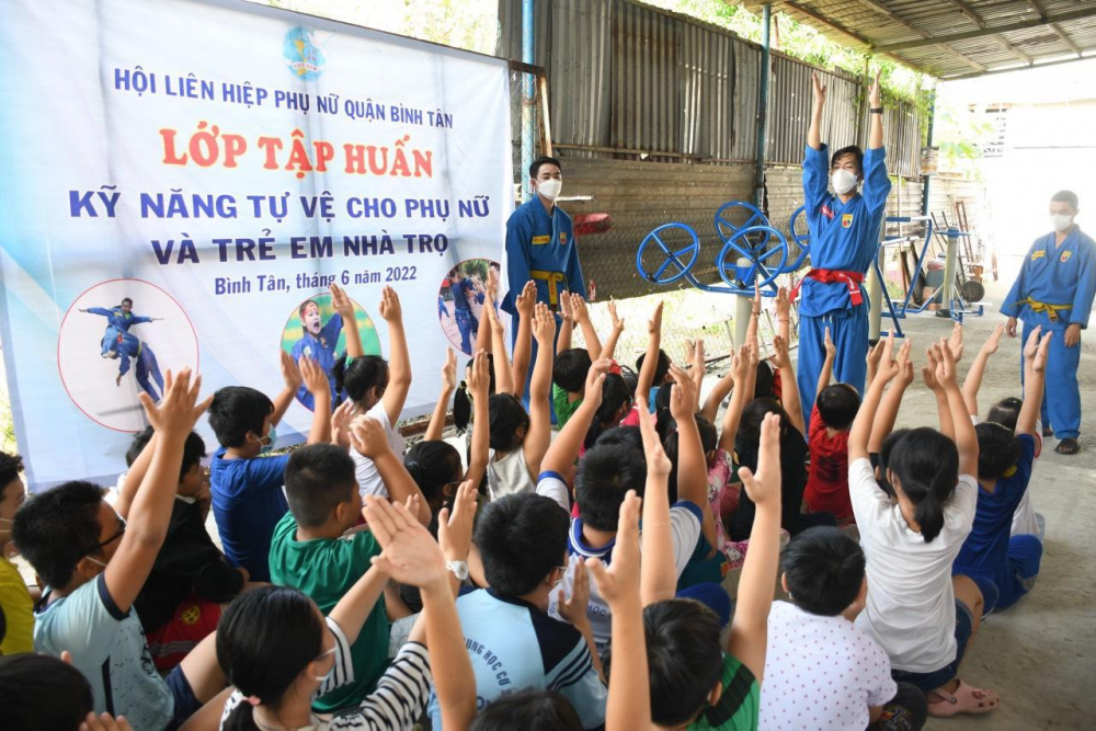 Nhiều hoạt động hướng đến bảo vệ an toàn cho trẻ em tại các khu nhà trọ do Hội LHPN quận Bình Tân tổ chức