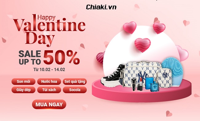 Khuyến mãi Valentine hấp dẫn tại Chiaki