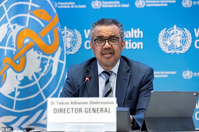 Tổng giám đốc WHO Tedros Adhanom Gebreyesus cảnh báo rằng thế giới cần đề phòng nguy cơ một đợt bùng phát cúm gia cầm ở người - Ảnh: Daily Mail