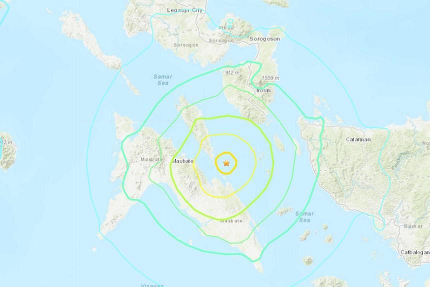 Trận động đất mạnh xảy ra ở miền trung Philippines.