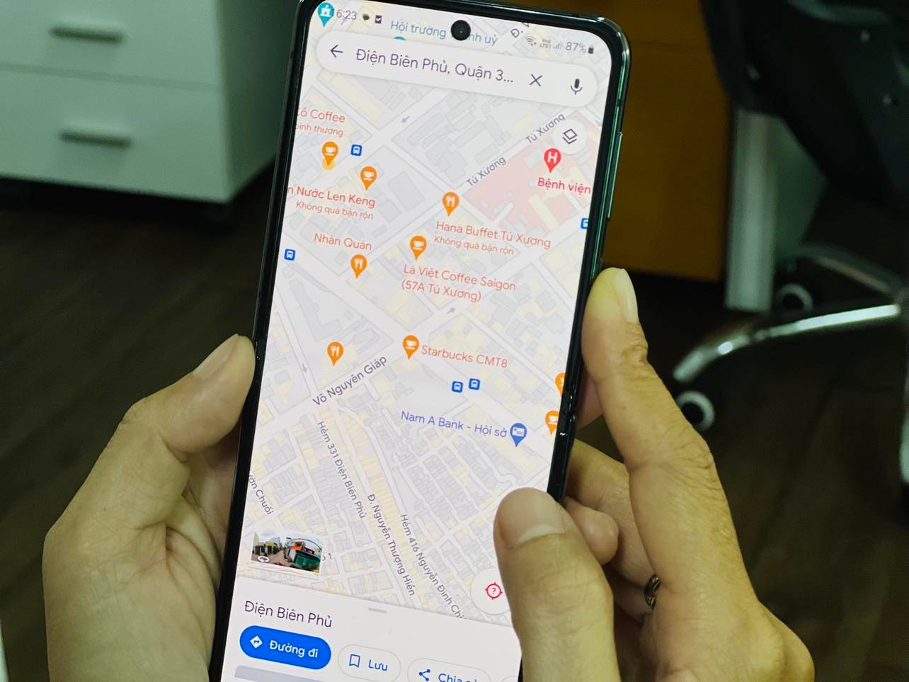 Tên đường Điện Biên Phủ được đổi thành Võ Nguyên Giáp trên ứng dụng Google Maps