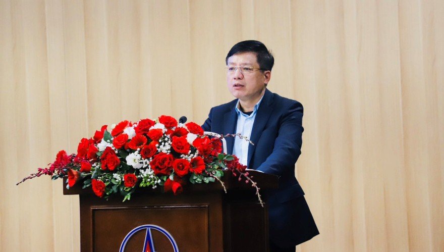 Đồng chí Hồ Sỹ Hùng - Phó chủ tịch Ủy ban Quản lý vốn nhà nước tại doanh nghiệp phát biểu tại buổi lễ - Ảnh: Agribank