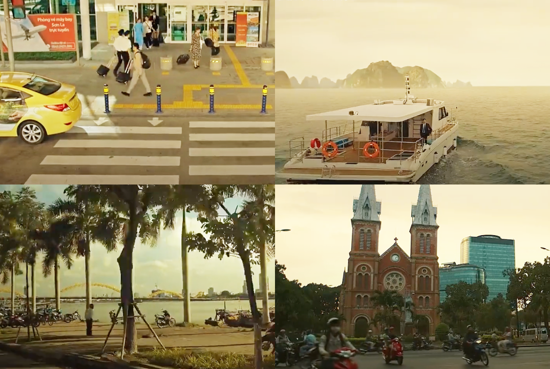 Nhiểu cảnh đẹp ở Việt Nam xuất hiện trong phim.