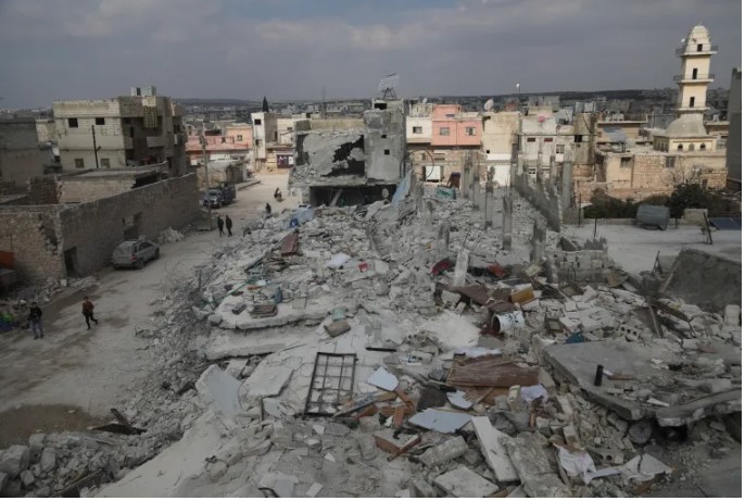 Hơn 550 tòa nhà đã bị phá hủy hoàn toàn ở tây bắc Syria, với 1.570 ngôi nhà bị hư hại [Ali Haj Suleiman/Al Jazeera]