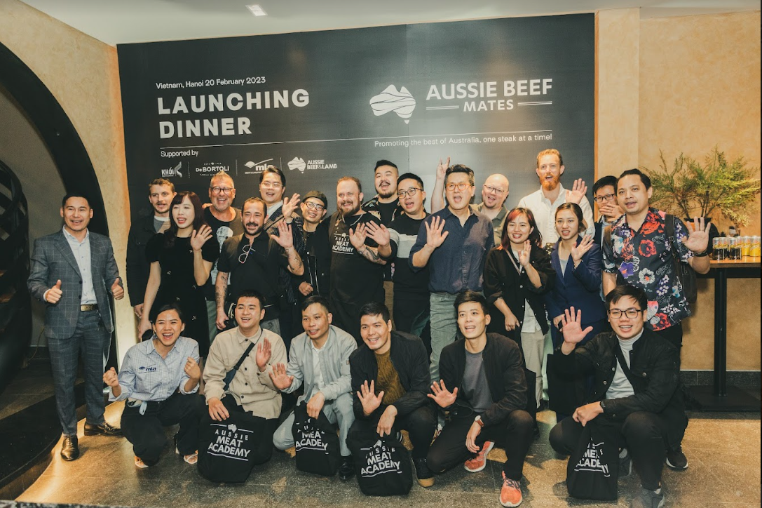 Các đầu bếp, chuyên gia ẩm thực và các bloggers có mặt tại sự kiện ra mắt câu lạc bộ Aussie Beef Mate - Ảnh: MLA