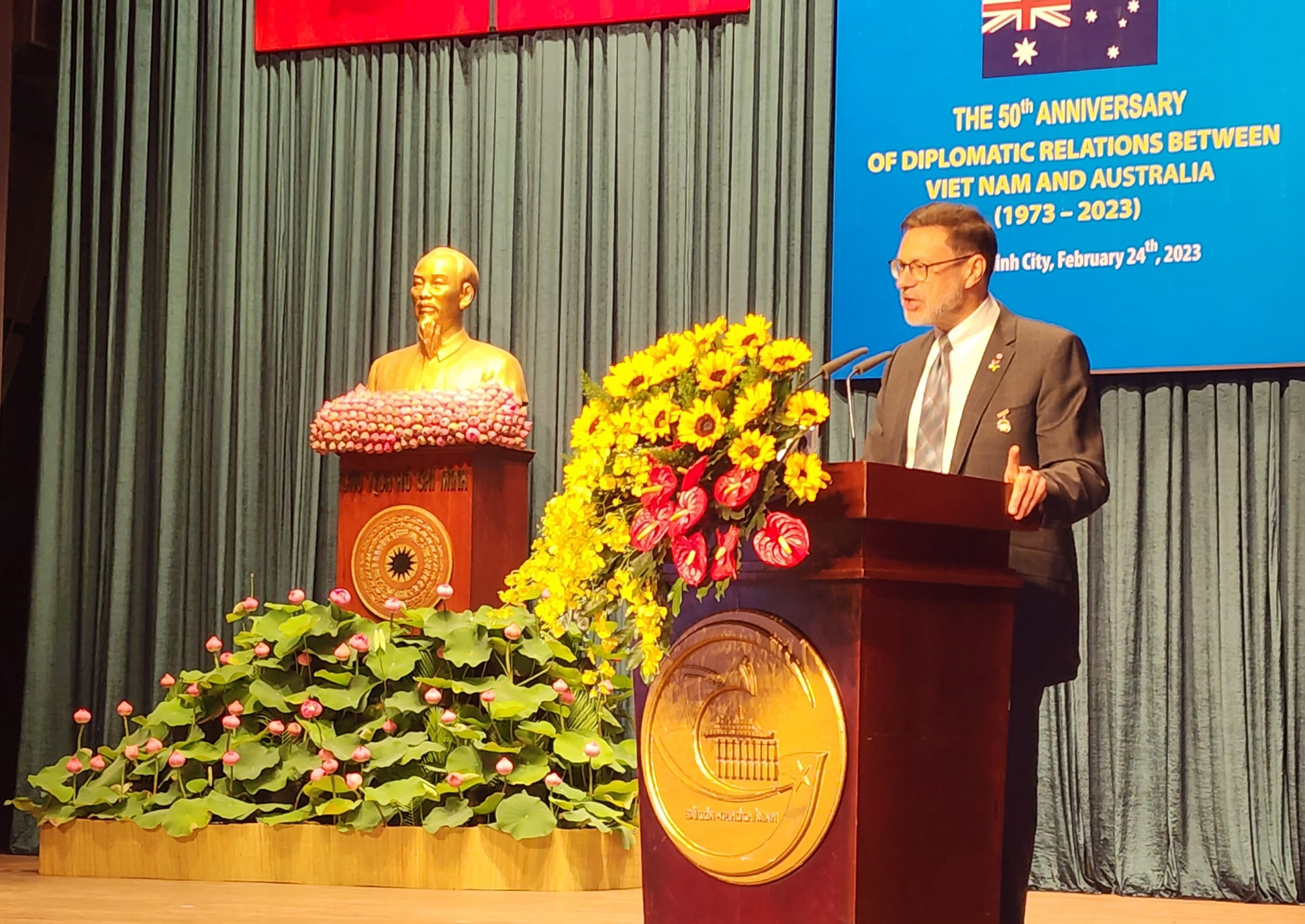 Đại sứ Úc tại Việt Nam Andrew Goledzinowski bày tỏ mong muốn mối quan hệ giữa hai quốc gia sẽ tiếp tục bền chặt và sâu sắc