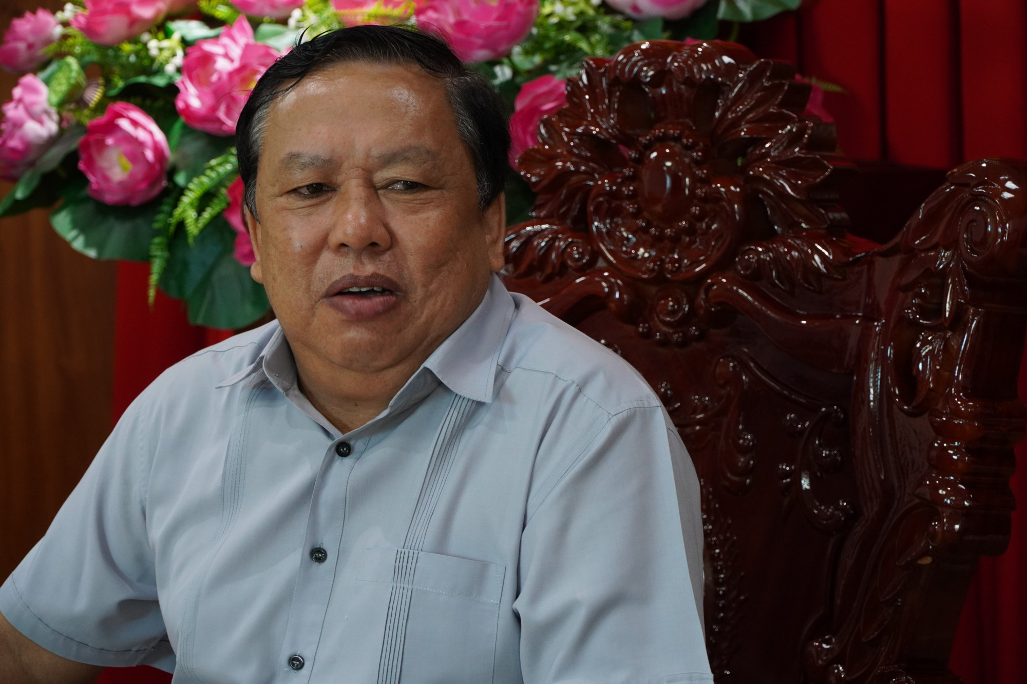 Ông Nguyễn Văn Liệt - Phó chủ tịch UBND tỉnh Vĩnh Long thông tin về sự việc trên