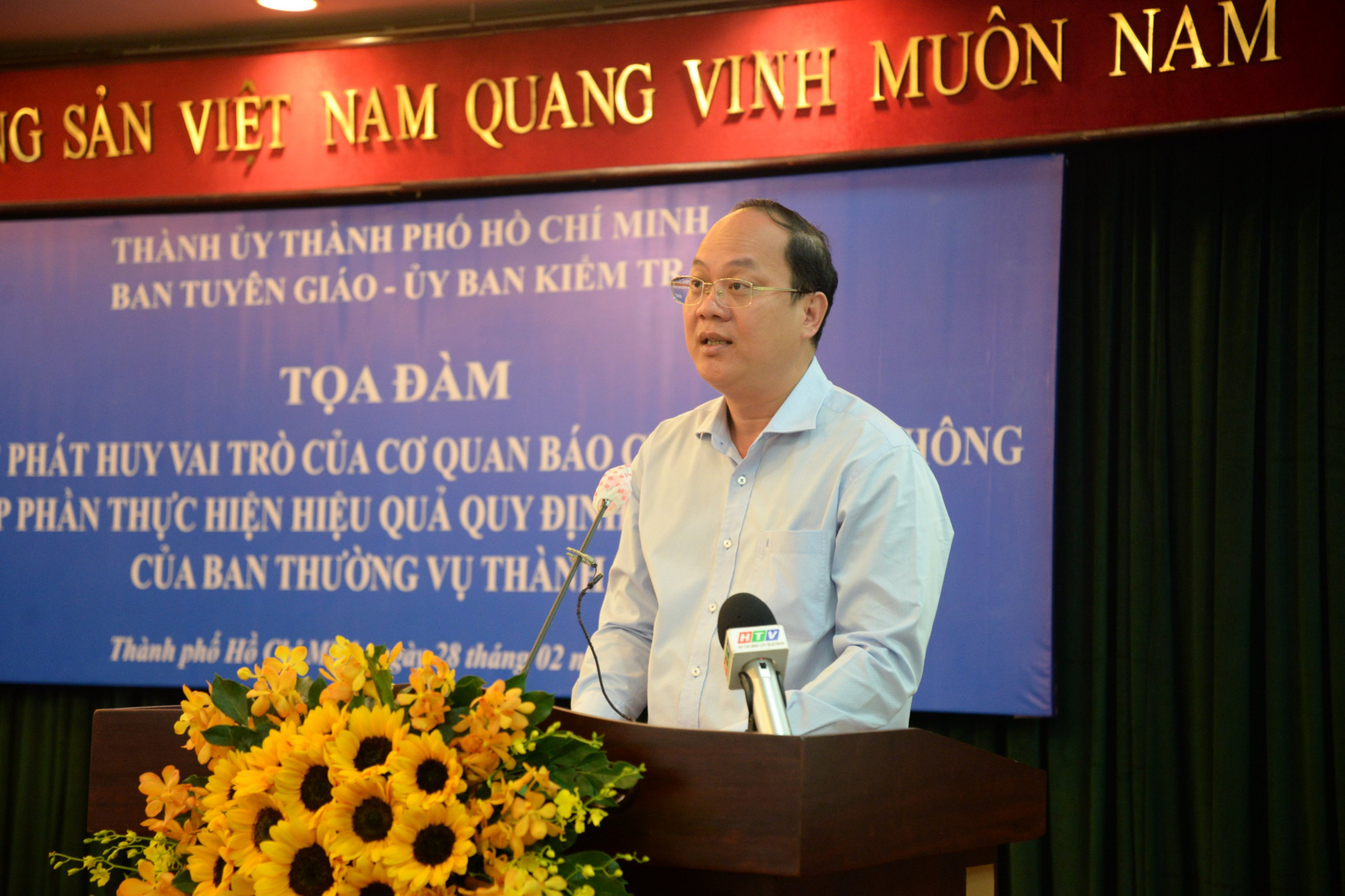 Phó Bí thư Thành ủy TPHCM Nguyễn Hồ Hải phát biểu chỉ đạo tại tọa đàm