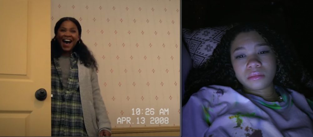 Phim Mất tích là hành trình phá án qua mạng của cô bé June (phải) khi mẹ cô (trái) mất tích 