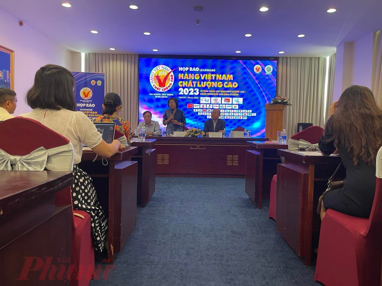 Lễ công bố HVNCLC 2023 do Hội DN HVNCLC tổ chức sáng 9/3 tại TPHCM - Ảnh: Nguyễn Cẩm
