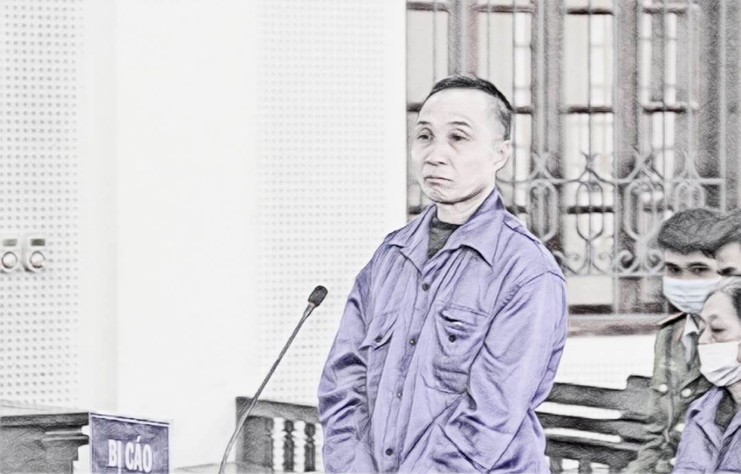 Bị cáo Lương Văn Tới tại phiên tòa - Ảnh: Khánh Trung