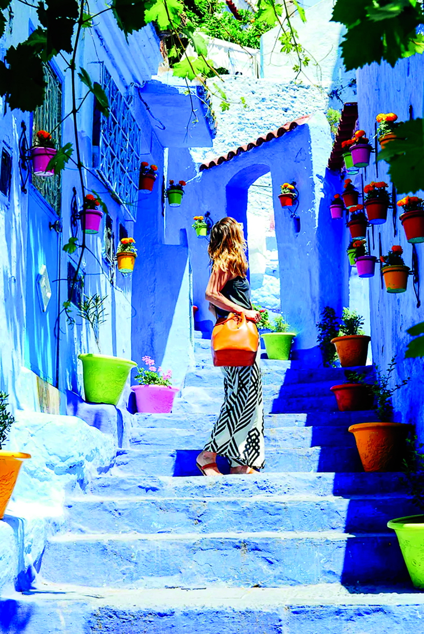 Thành phố xanh Chefchaouen đẹp như tranh vẽ - ẢNH: lucy laucht/cntraveler